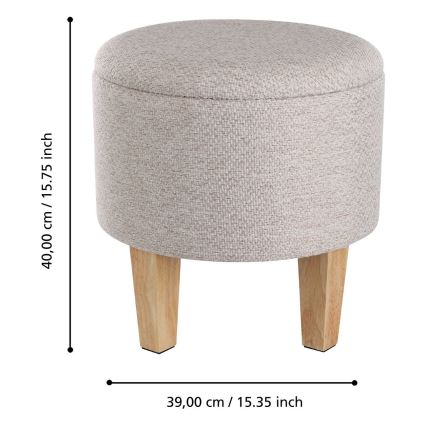 Eglo 424032 - Tabure MASHIKE 40x39 cm u bež boji