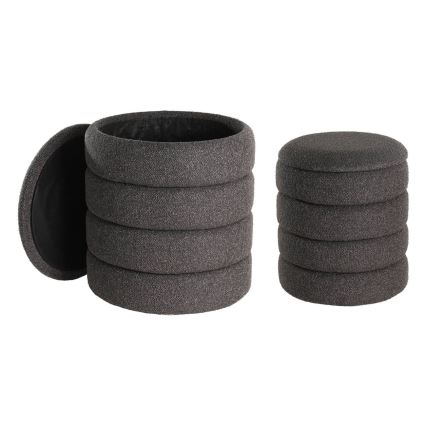 Eglo - SET 2x Tabure pr. 33,5/40 cm crna