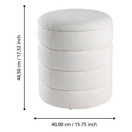 Eglo - SET 2x Tabure pr. 33,5/40 cm bijela