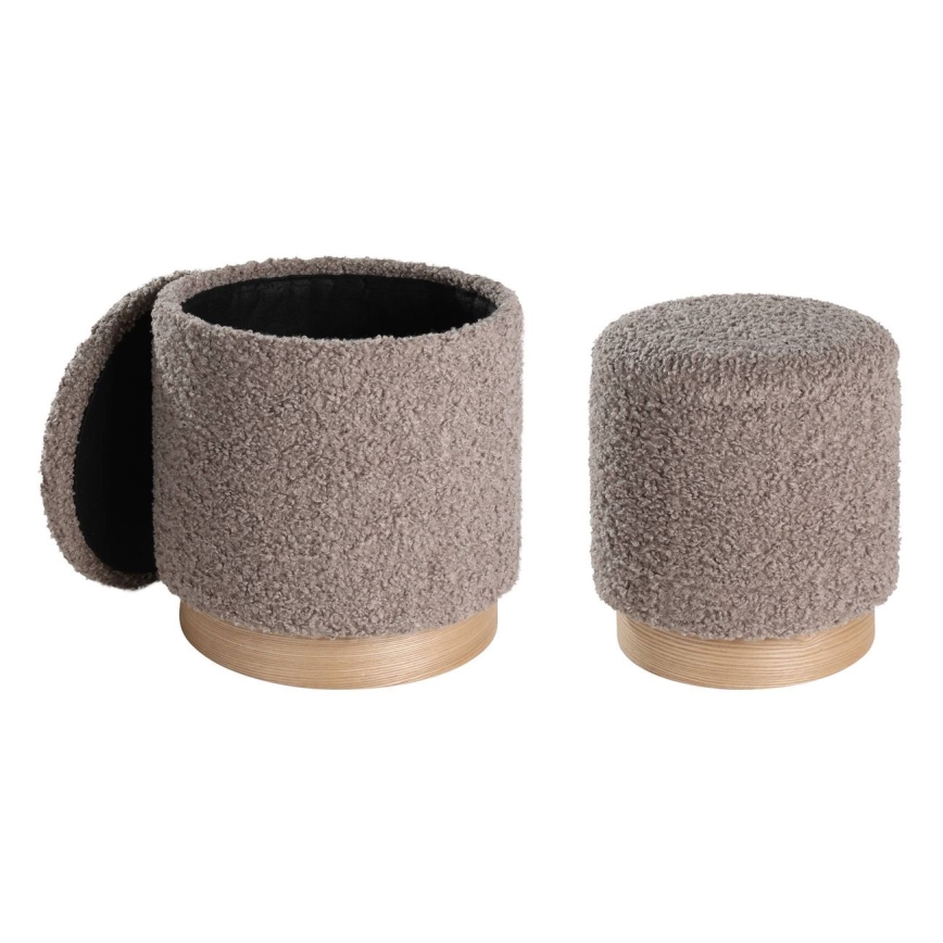 Eglo - SET 2x Tabure pr. 31,5/38,5 cm smeđa