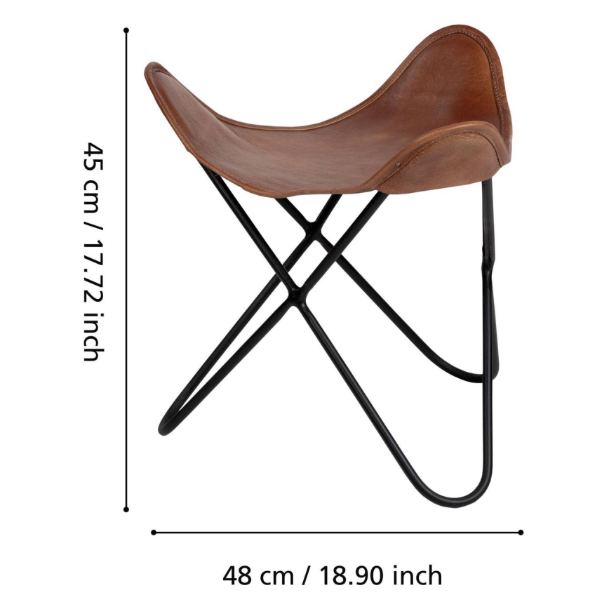Eglo 424759 - Stolica YAMATSURI 45x48 cm smeđa
