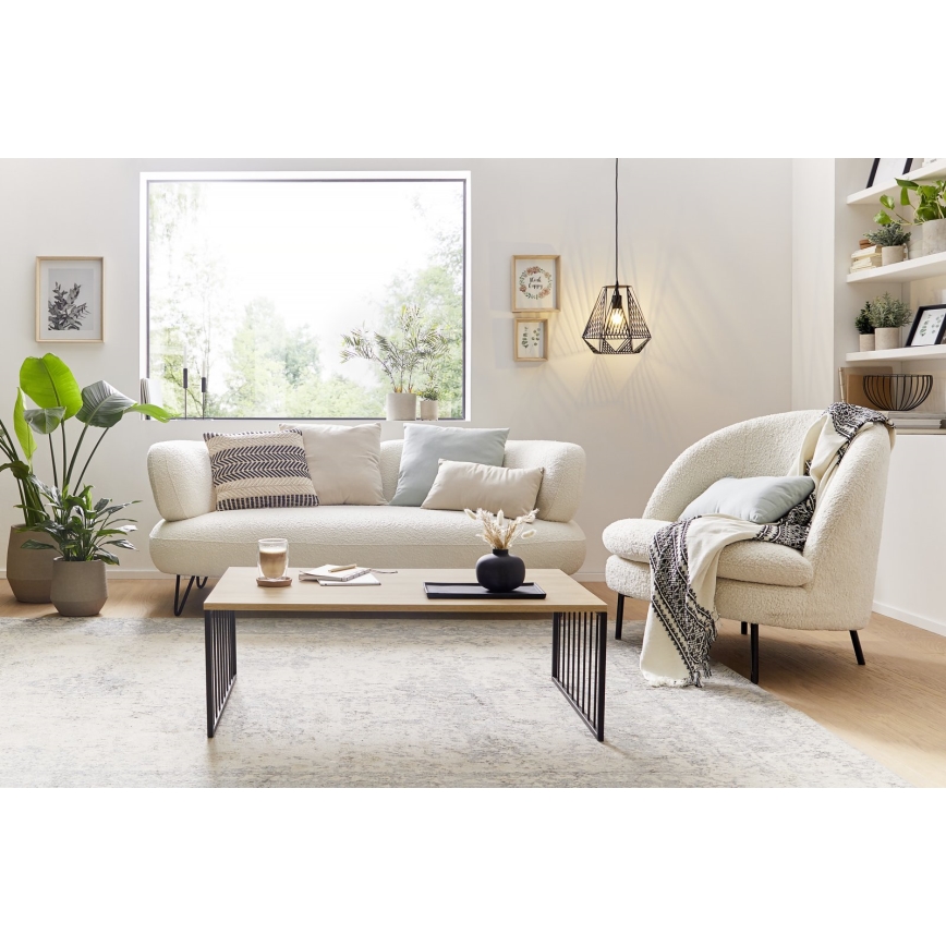 Eglo 424801 - Kavni stolić AUKSIDE 53,5x100 cm smeđa/crna