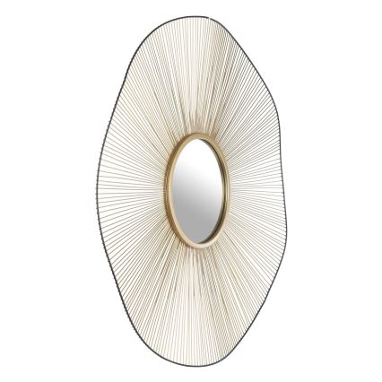 Eglo - Zidno ogledalo pr. 76 cm zlatna/crna