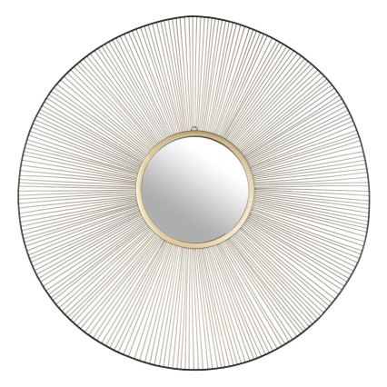 Eglo - Zidno ogledalo pr. 76 cm zlatna/crna