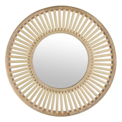 Eglo 425037 - Zidno ogledalo MITSUKE, promjer 40 cm, bambus