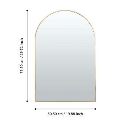 Eglo 425057 - Zidno ogledalo AMBERY 75,5x50,5 cm zlatno