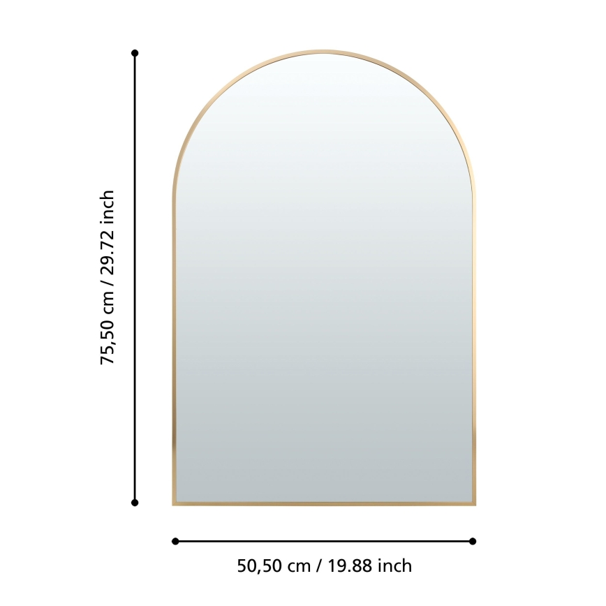 Eglo 425057 - Zidno ogledalo AMBERY 75,5x50,5 cm zlatno
