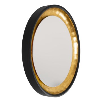 Eglo 425062 - Zidno ogledalo BONTANG promjera 90 cm, crno/zlatno