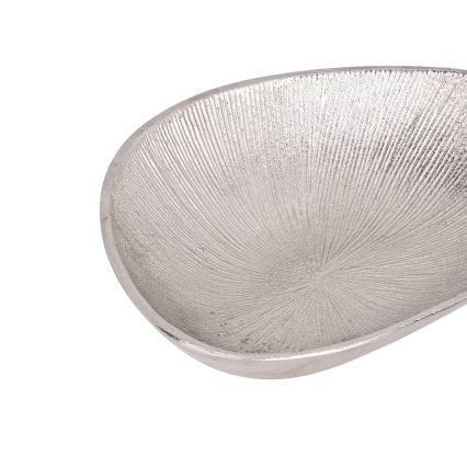 Eglo - Dekorativni poslužavnik 17,5x24,5 cm srebrna
