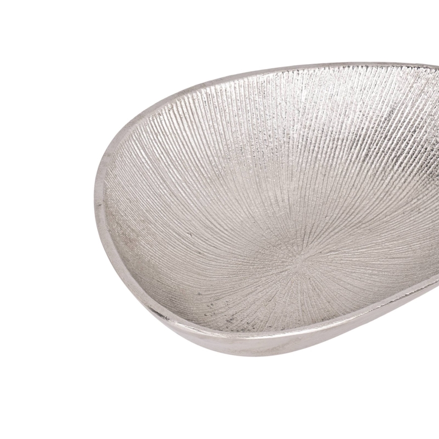 Eglo - Dekorativni poslužavnik 17,5x24,5 cm srebrna