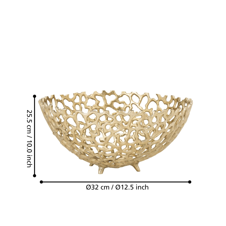 Eglo 427497 - Dekorativna zdjela KIMITSU Ø 32 cm, zlatna