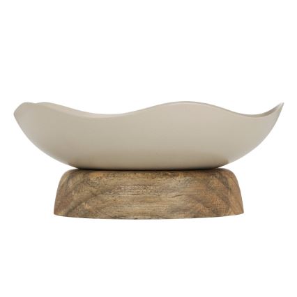 Eglo - Dekorativni poslužavnik pr. 14,5 cm bež