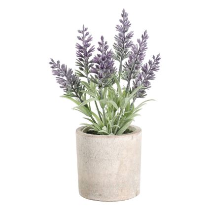 Eglo - Umjetna biljka u tegli za cvijeće 22x8 cm lavanda