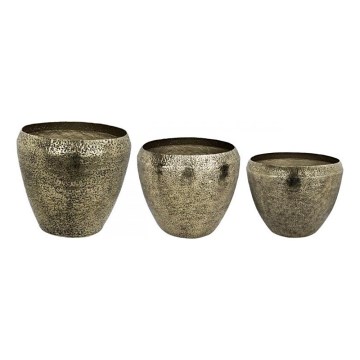 Eglo 428092 - SET od 3 metalnih vaza OKAYAMA 37x48 cm brončane