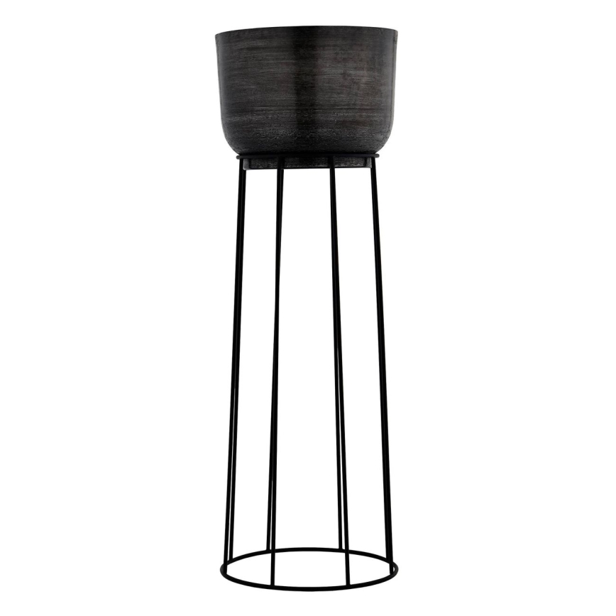 Eglo - SET 3x Metalna tegla za cvijeće crna