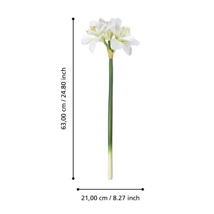 Eglo - Umjetni cvijet 63 cm bijela