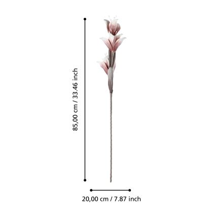 Eglo - Umjetni cvijet 85 cm crvena