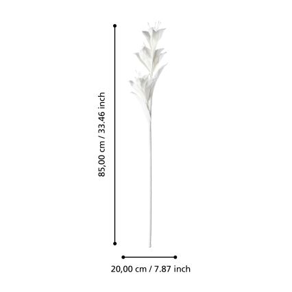Eglo - Umjetni cvijet 85 cm bijela