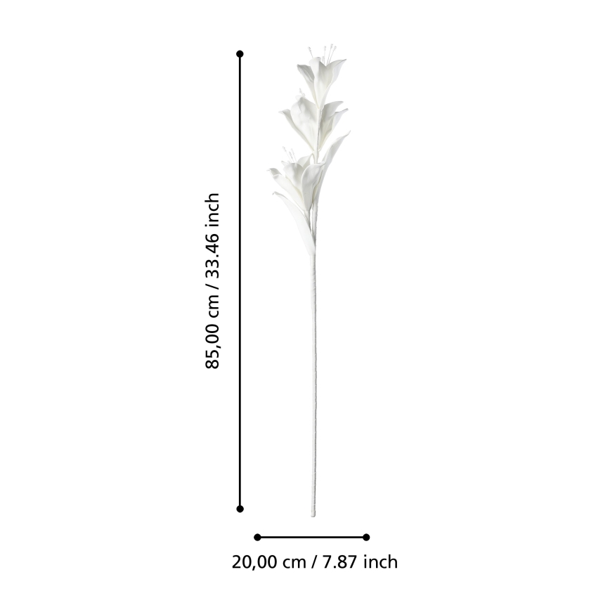 Eglo - Umjetni cvijet 85 cm bijela