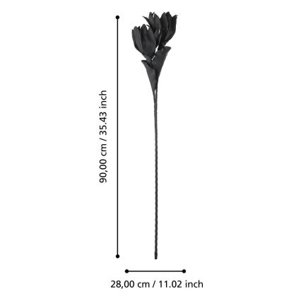 Eglo - Umjetni cvijet 90 cm crna