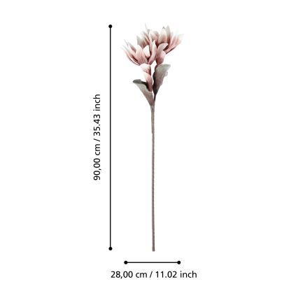 Eglo - Umjetni cvijet 90 cm ružičasta
