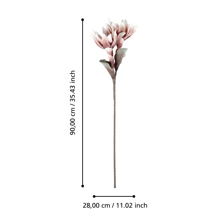 Eglo - Umjetni cvijet 90 cm ružičasta