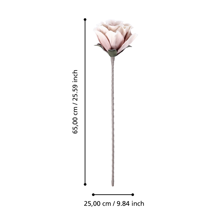 Eglo - Umjetni cvijet 65 cm ružičasta