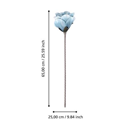 Eglo - Umjetni cvijet 65 cm plava