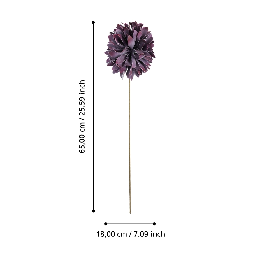 Eglo - Umjetni cvijet 65 cm ljubičasta