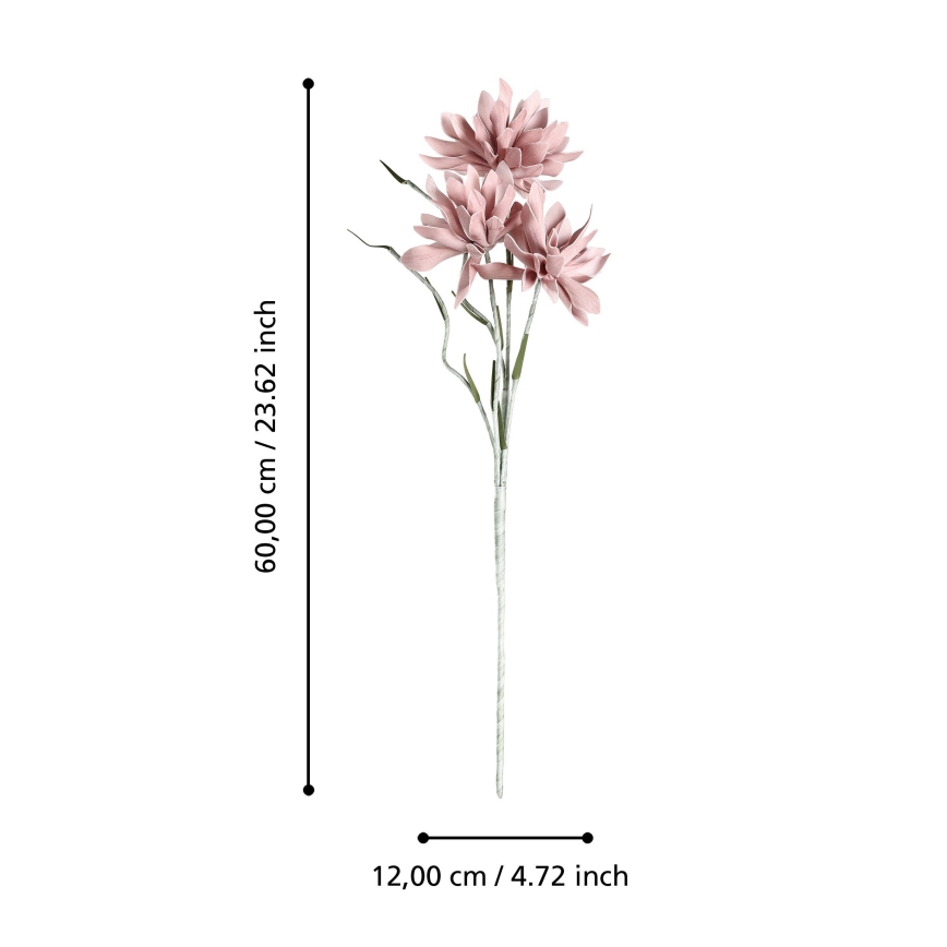 Eglo - Umjetni cvijet 60 cm ružičasta
