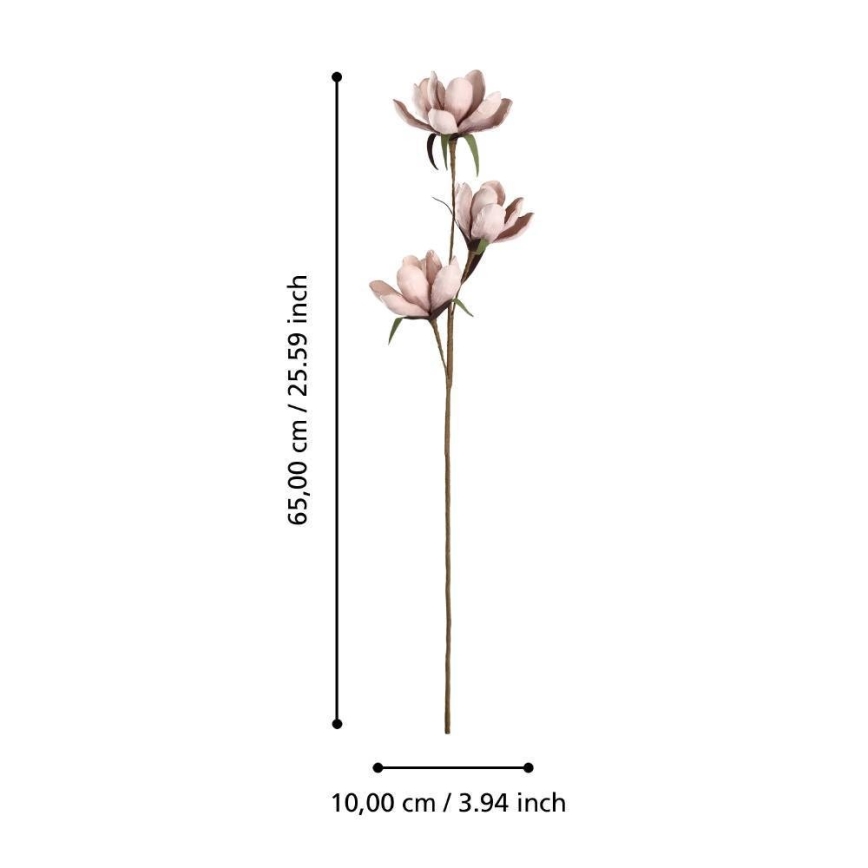 Eglo - Umjetni cvijet 65 cm ružičasta