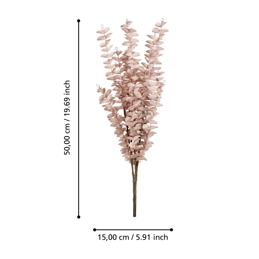 Eglo - Umjetni cvijet 50 cm ružičasta