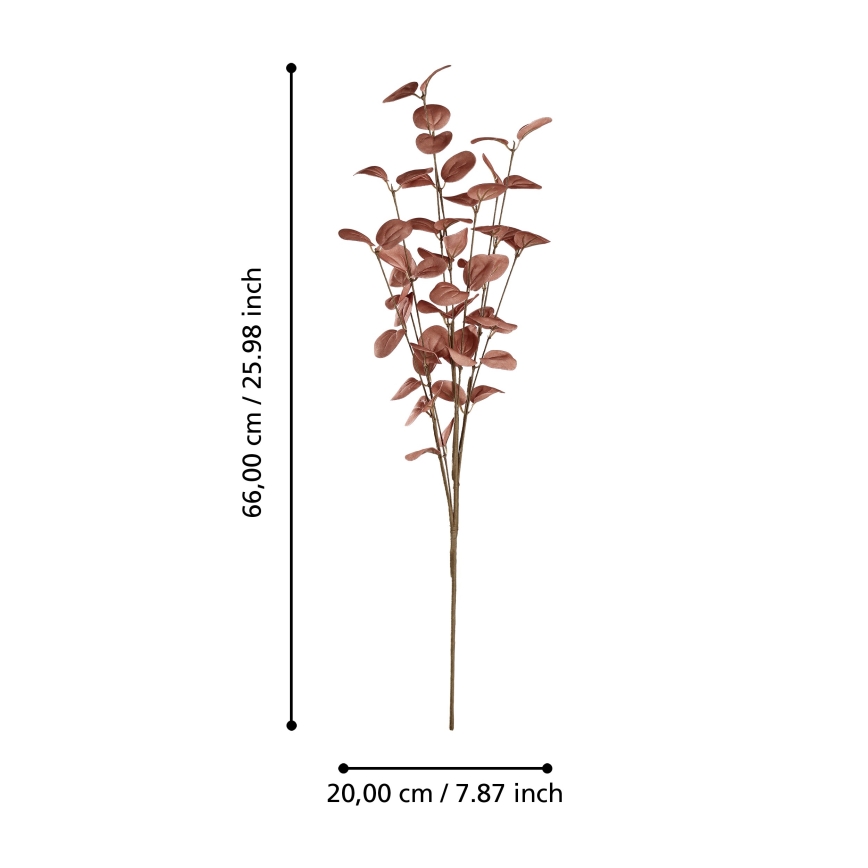 Eglo - Umjetni cvijet 66 cm crvena