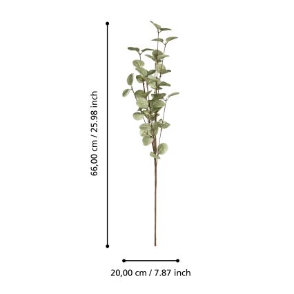 Eglo - Umjetni cvijet 66 cm zelena