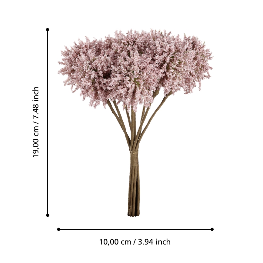Eglo - Umjetni cvijet 19 cm ružičasta