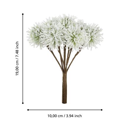 Eglo - Umjetni cvijet 19 cm bijela
