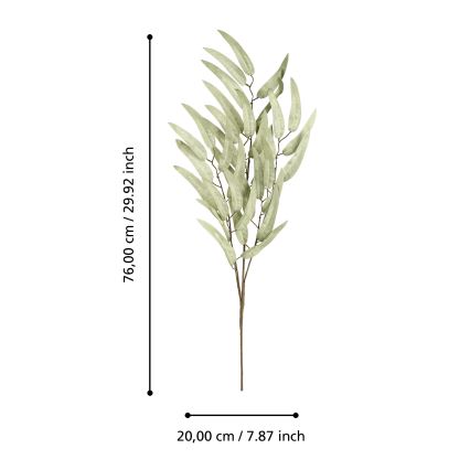 Eglo - Umjetni cvijet 76 cm zelena