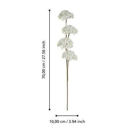 Eglo - Umjetni cvijet 70 cm bijela
