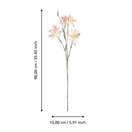 Eglo - Umjetni cvijet 90 cm ružičasta