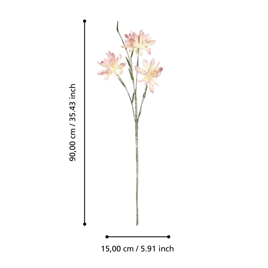 Eglo - Umjetni cvijet 90 cm ružičasta