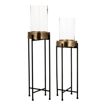 Eglo 428257 - SET 2x svijećnjaka IBUSUKI zlatna/crna