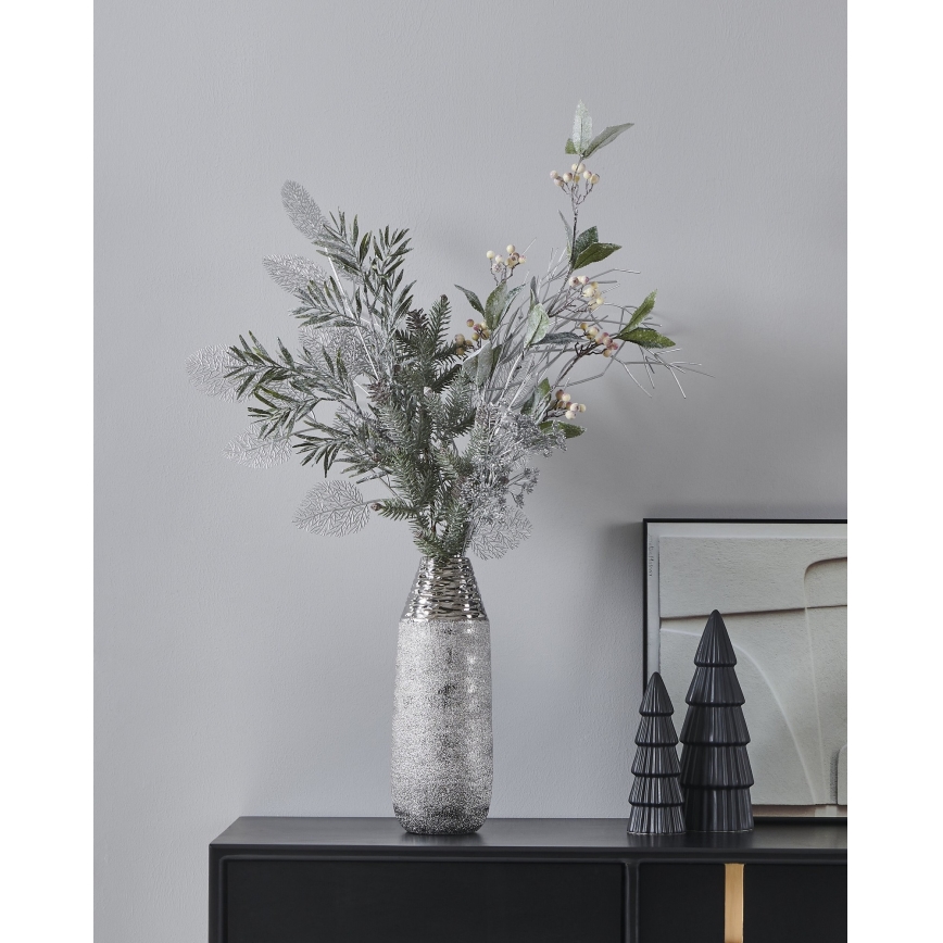 Eglo - Umjetni cvijet 87,5 cm srebrna