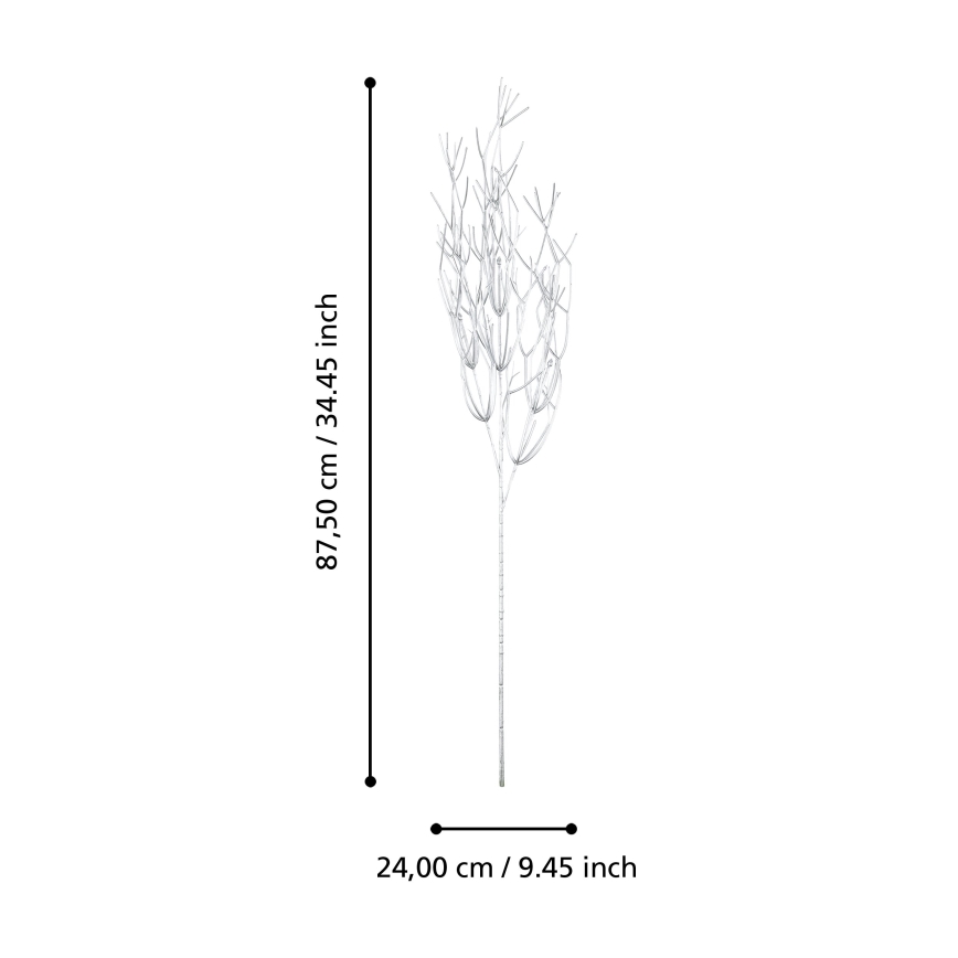 Eglo - Umjetni cvijet 87,5 cm srebrna