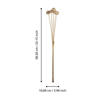 Eglo - Umjetni cvijet 58,5 cm zlatna