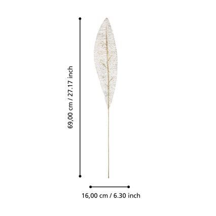 Eglo - Umjetni cvijet 69 cm srebrna