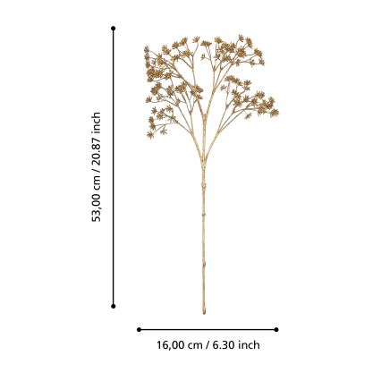 Eglo - Umjetni cvijet 53 cm zlatna