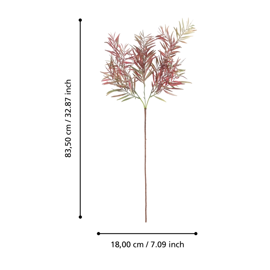 Eglo - Umjetni cvijet 83,5 cm crvena