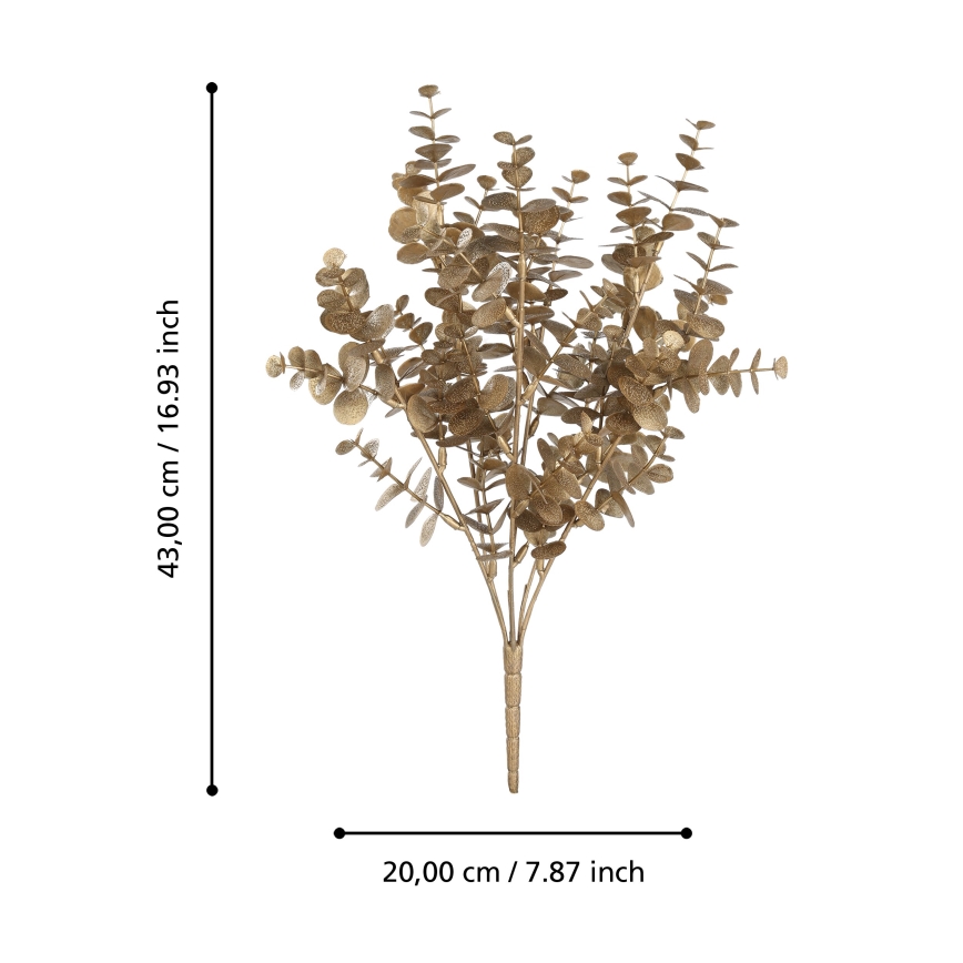 Eglo - Umjetni cvijet 43 cm zlatna