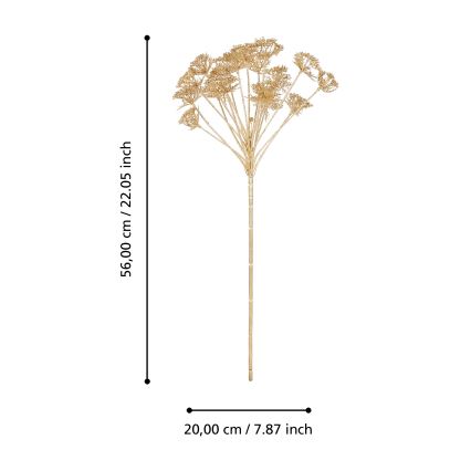 Eglo - Umjetni cvijet 56 cm zlatna