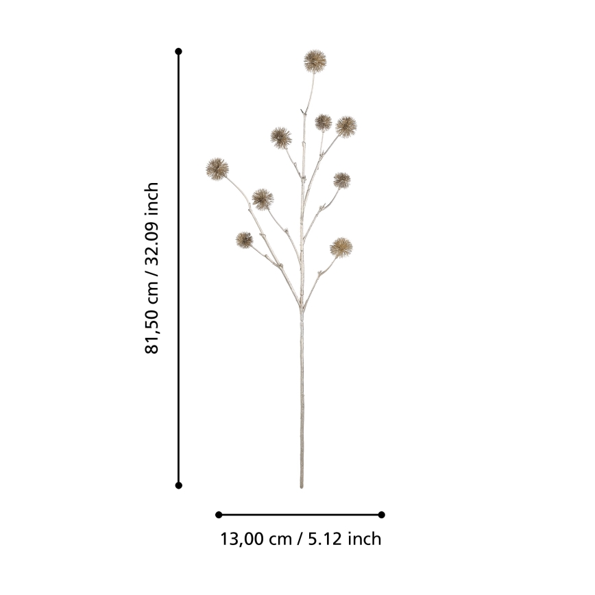 Eglo - Umjetni cvijet 81,5 cm zlatna